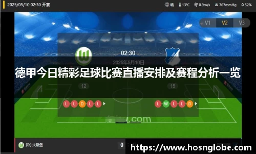 德甲今日精彩足球比赛直播安排及赛程分析一览
